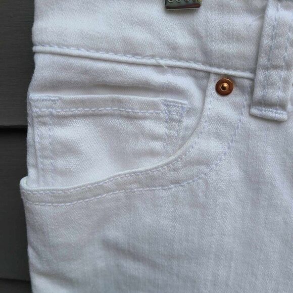 INC Denim White Skinny Leg Regular Fit Crop Jeans size 10 - Picture 9 of 12